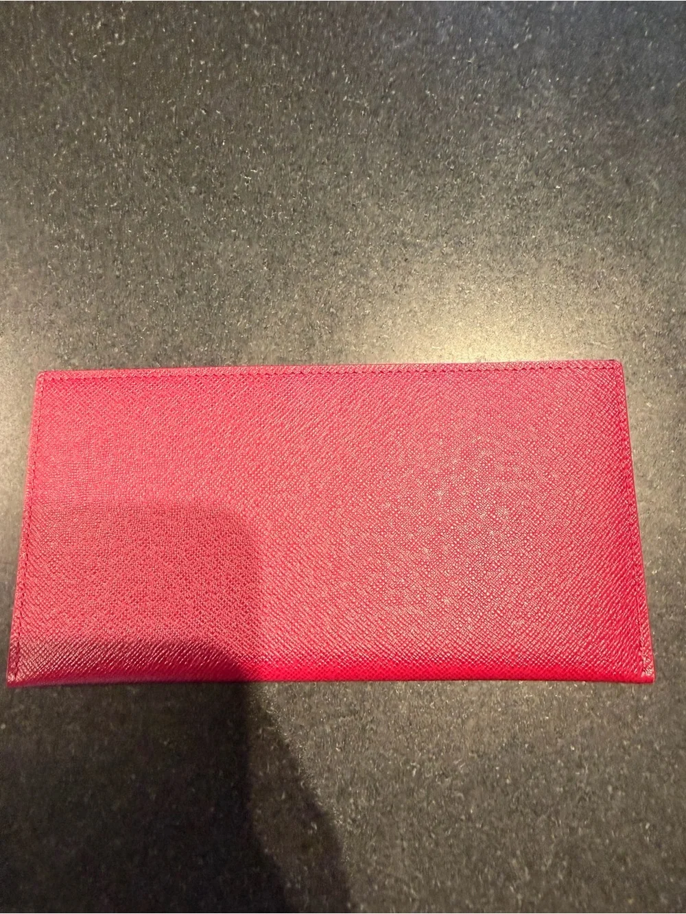 Louis Vuitton fuchsia textured leather card holder